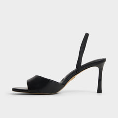 Aldo Andya Black Women's Strappy sandals - Slingback heeled sandal, Stiletto heel