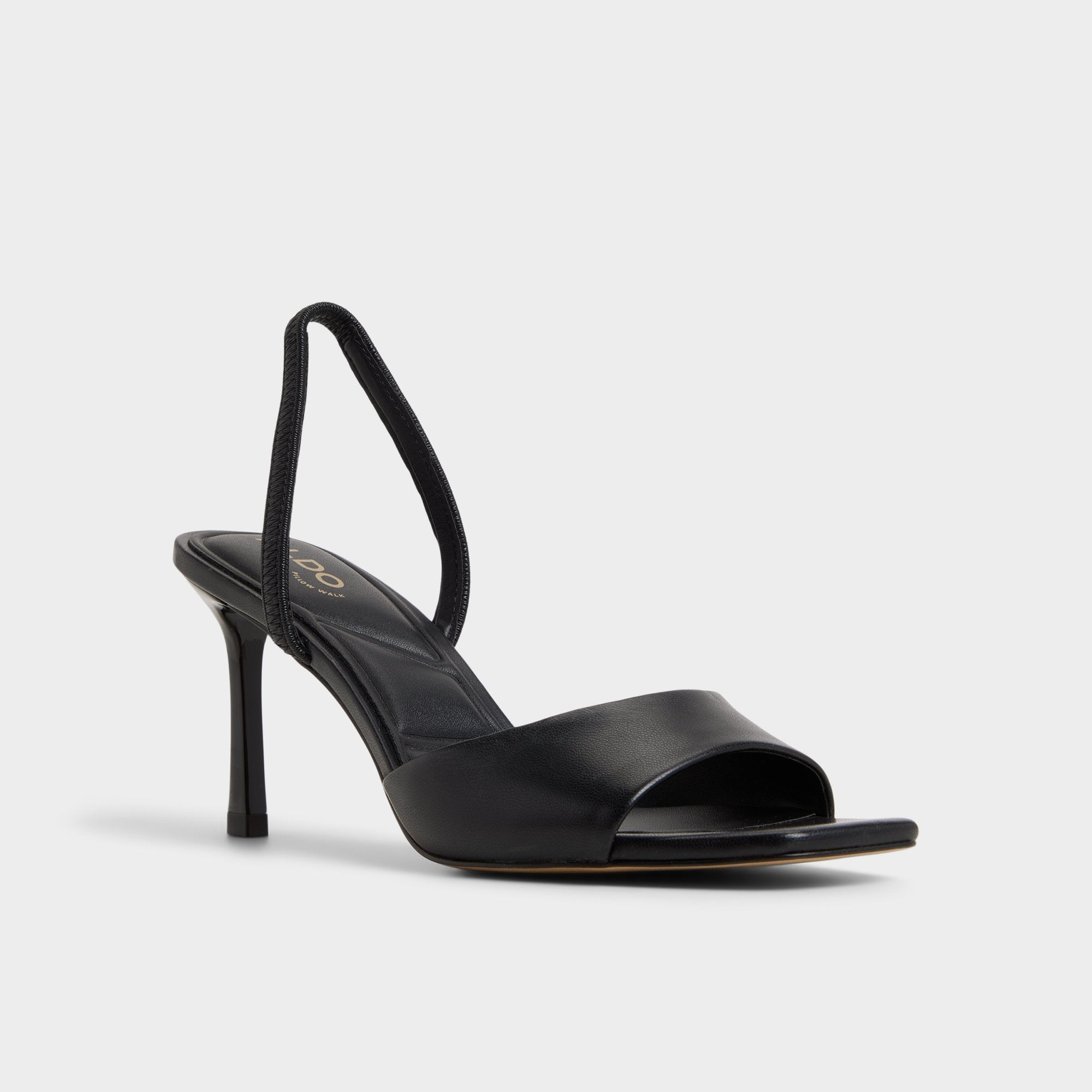 Aldo Andya Black Women's Strappy sandals - Slingback heeled sandal, Stiletto heel