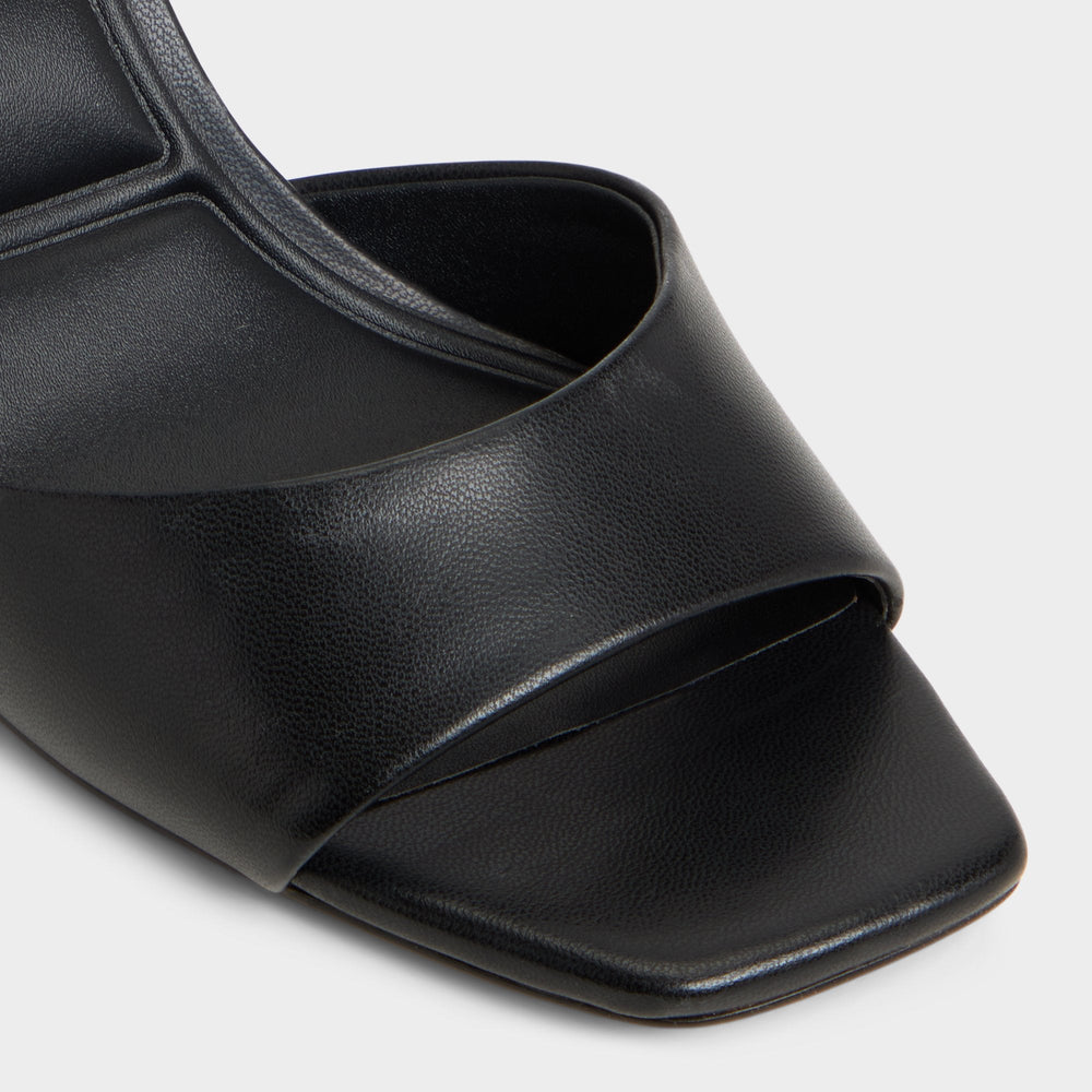 Aldo Andya Black Women's Strappy sandals - Slingback heeled sandal, Stiletto heel