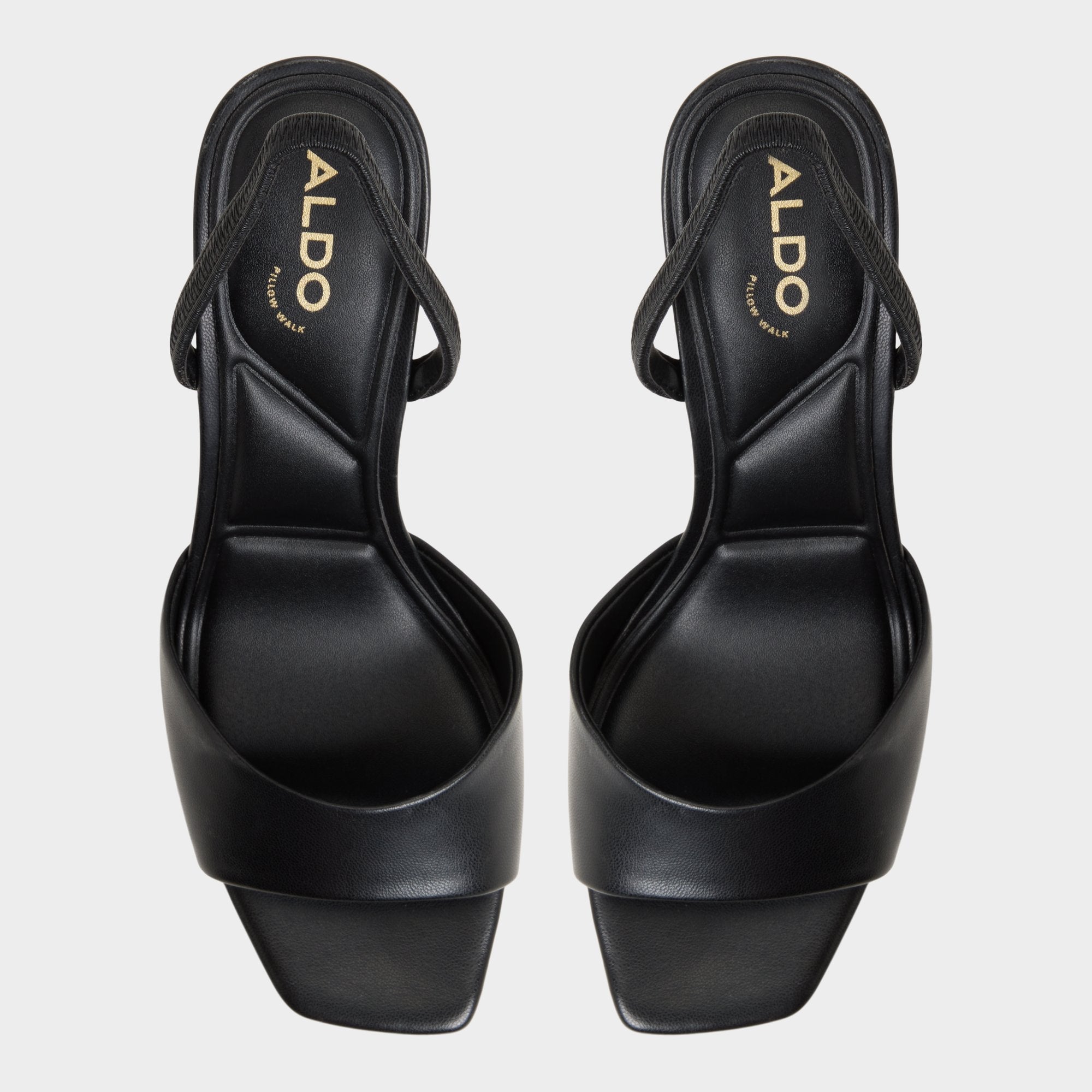 Aldo Andya Black Women's Strappy sandals - Slingback heeled sandal, Stiletto heel