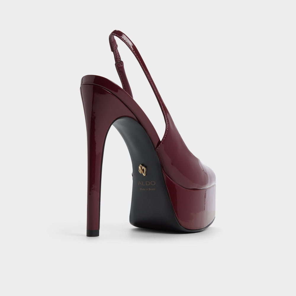 Aldo Thanlinie in Dark Red - Slingback heeled sandal, Platform