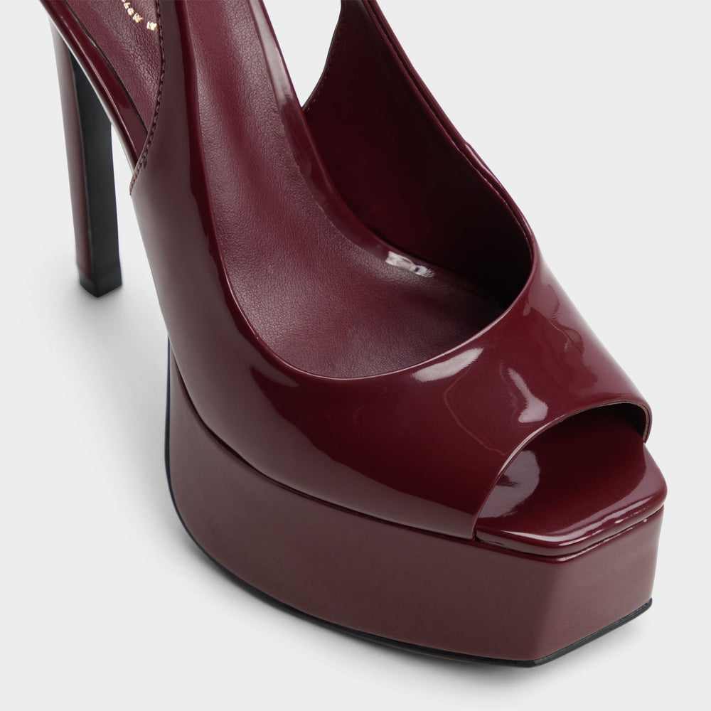 Aldo Thanlinie in Dark Red - Slingback heeled sandal, Platform
