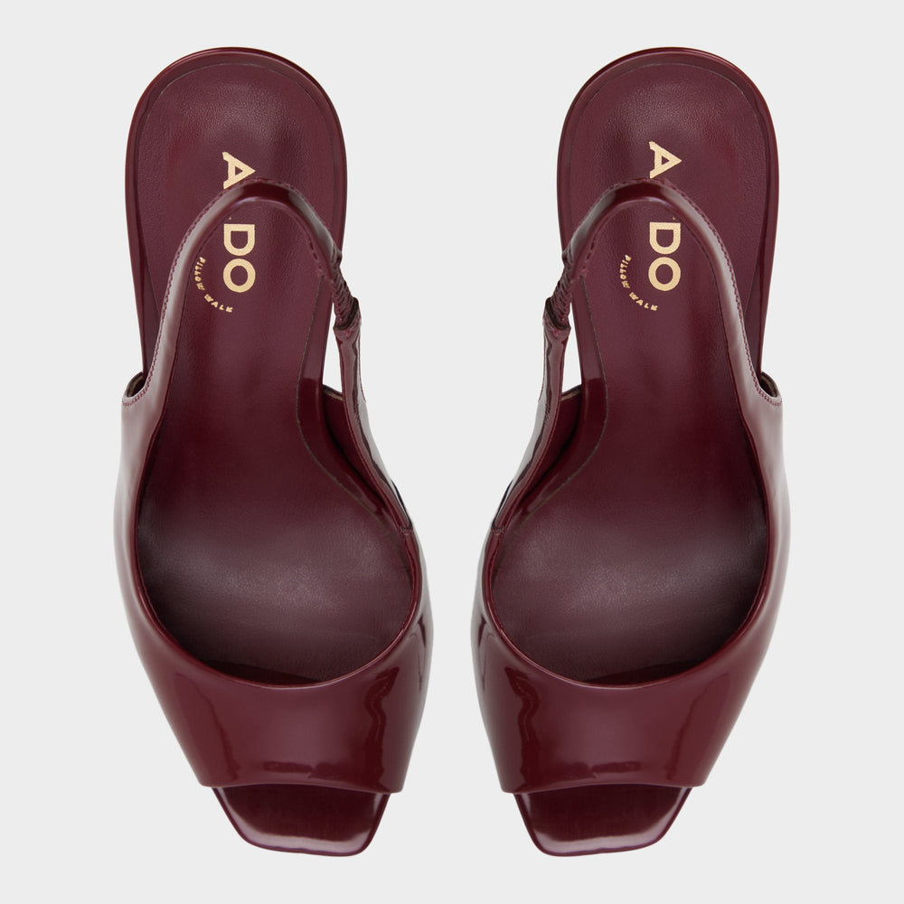 Aldo Thanlinie in Dark Red - Slingback heeled sandal, Platform