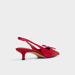 Aldo Azizza in Dark Red - Slingback heel, Kitten heel