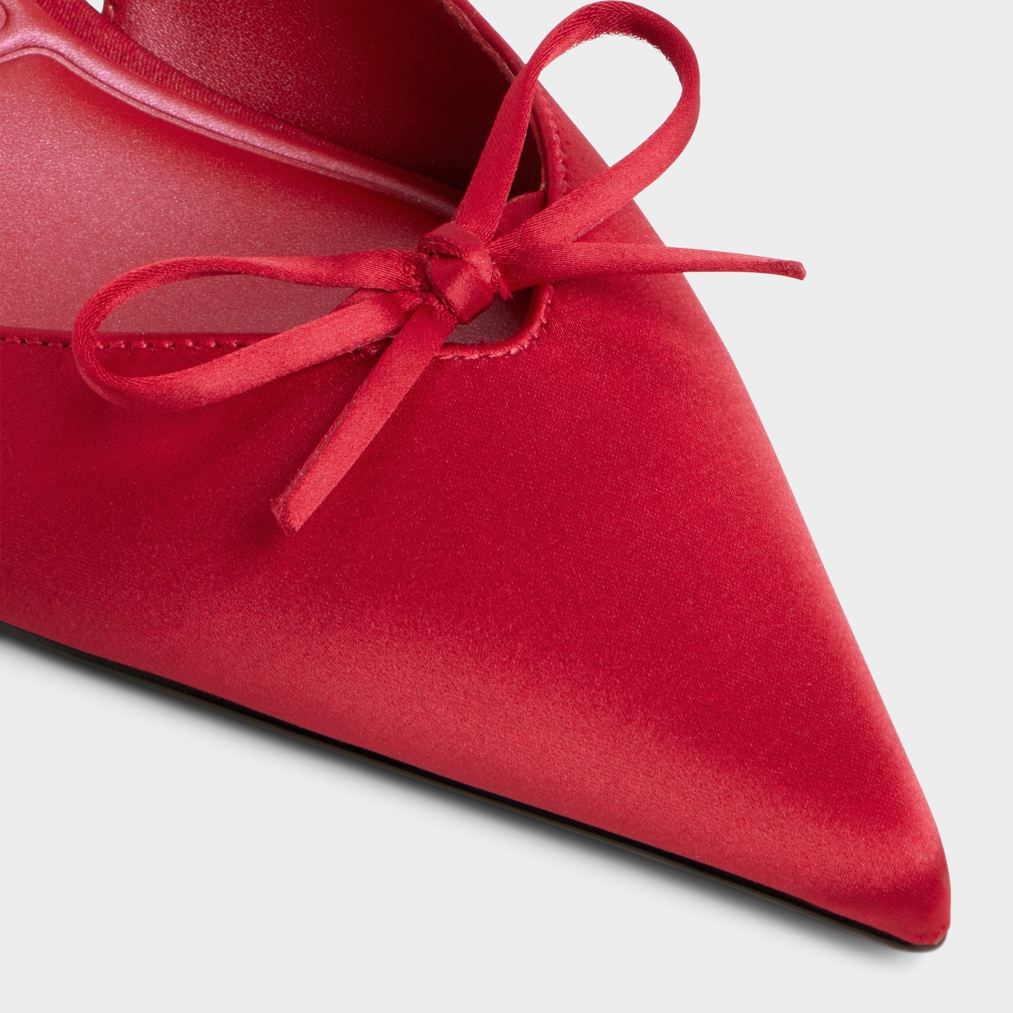 Aldo Azizza in Dark Red - Slingback heel, Kitten heel