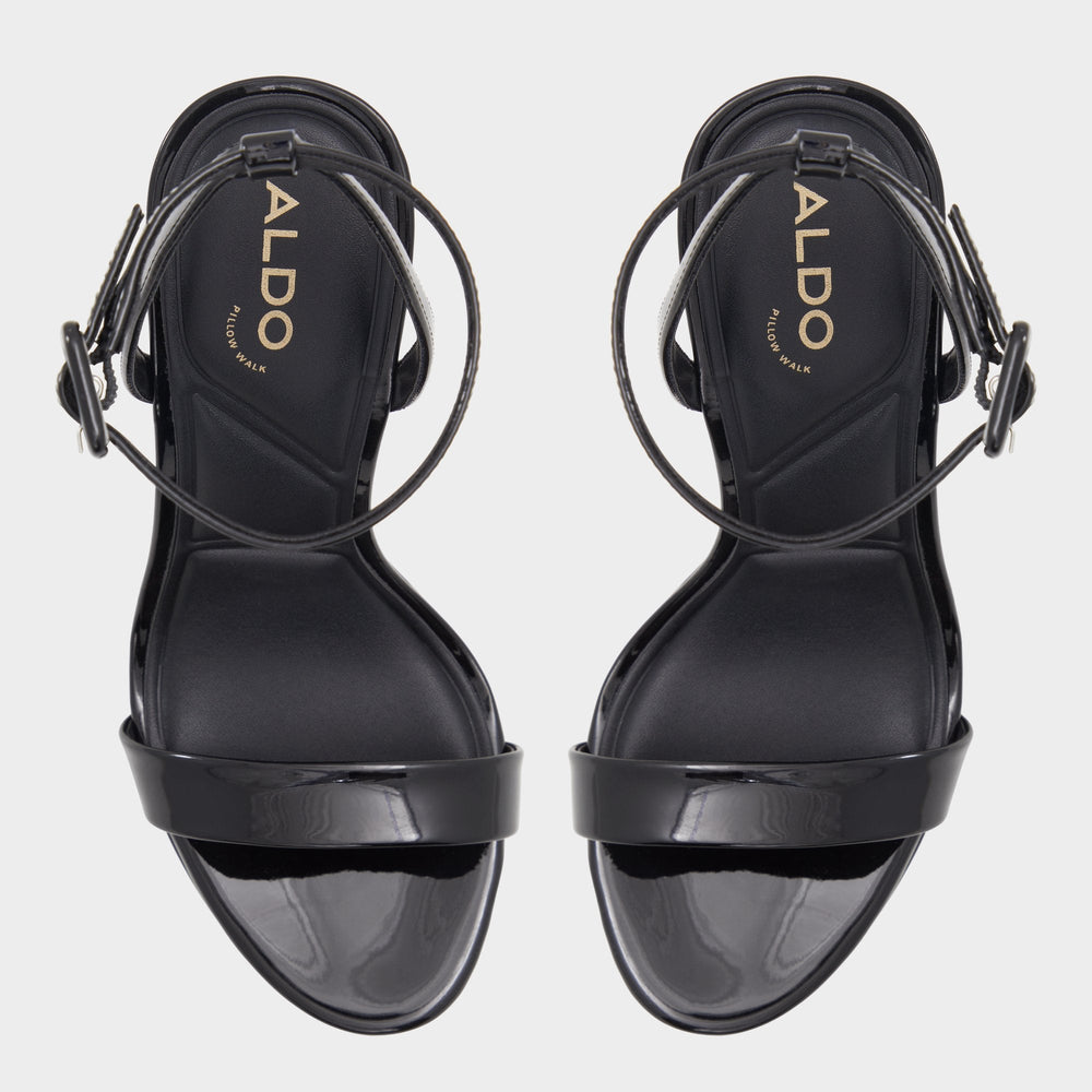 Aldo Katelina Black Women's Heeled sandals - Strappy heeled sandal, Stiletto platform