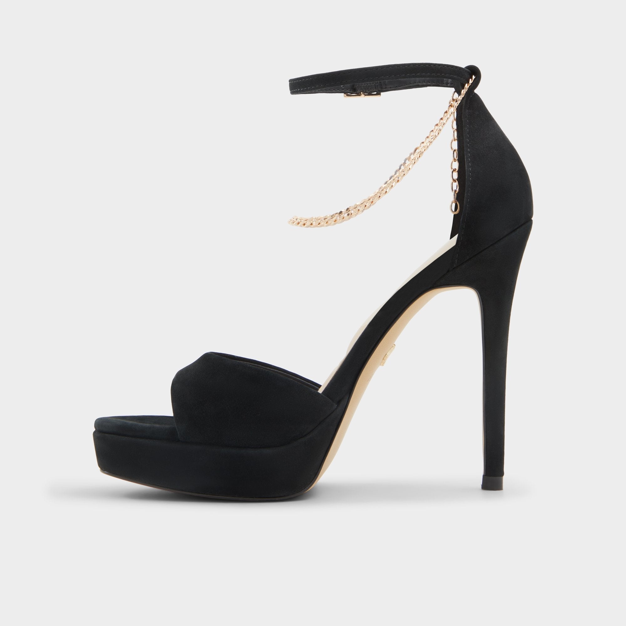 Aldo Afumeth Black Overflow Women's Platform sandals - Strappy heeled sandal, Stiletto platform