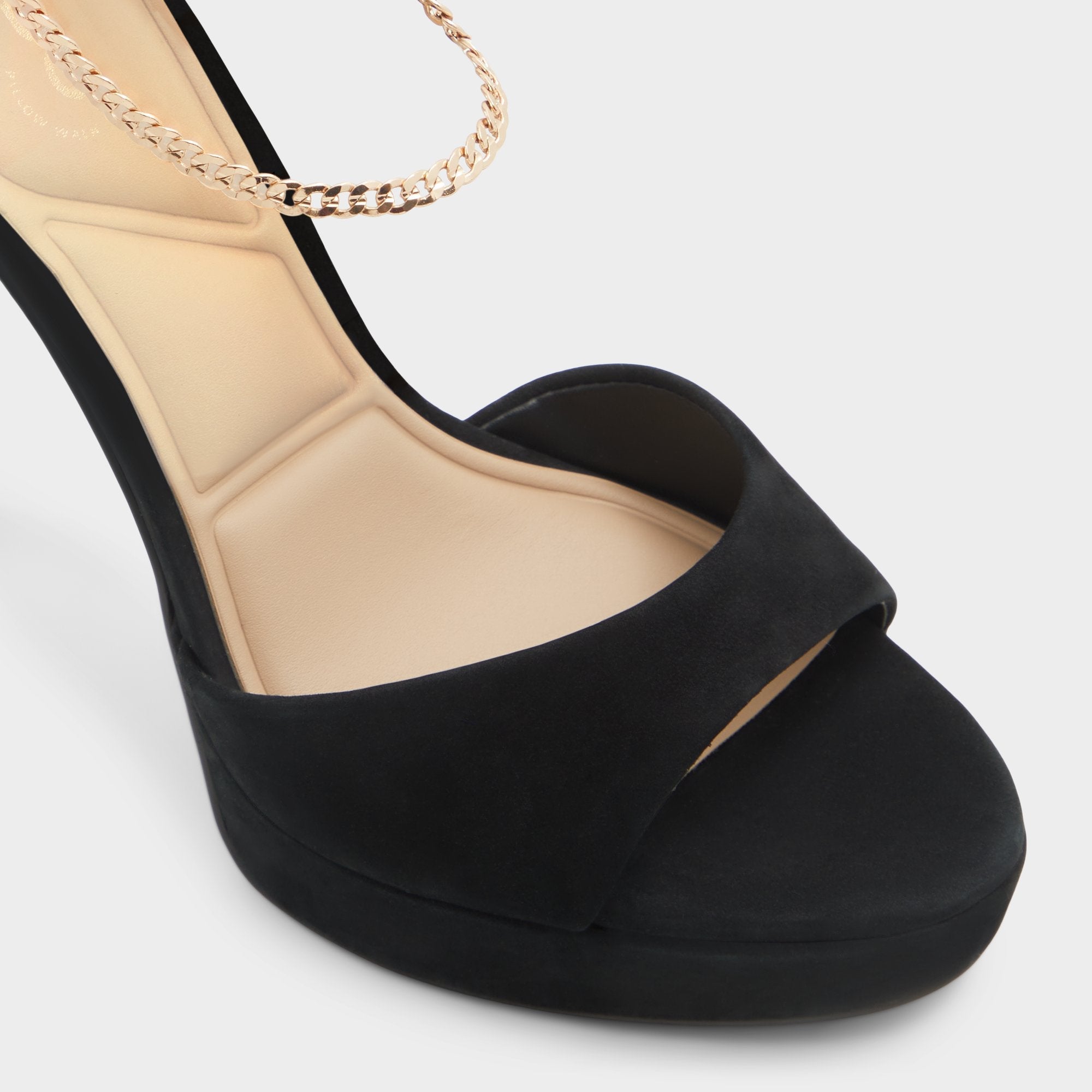 Aldo Afumeth Black Overflow Women's Platform sandals - Strappy heeled sandal, Stiletto platform