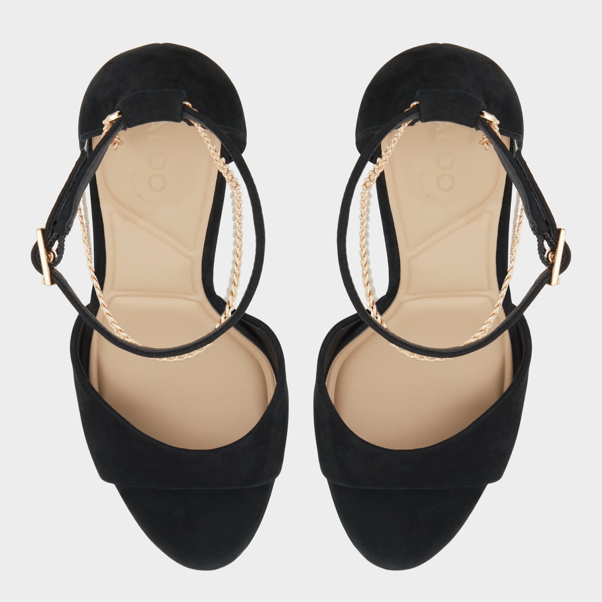 Aldo Afumeth Black Overflow Women's Platform sandals - Strappy heeled sandal, Stiletto platform