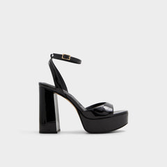Aldo Valoria Black Women's Platform sandals - Strappy heeled sandal, Platform