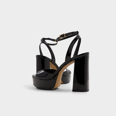 Aldo Valoria Black Women's Platform sandals - Strappy heeled sandal, Platform