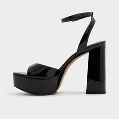 Aldo Valoria Black Women's Platform sandals - Strappy heeled sandal, Platform