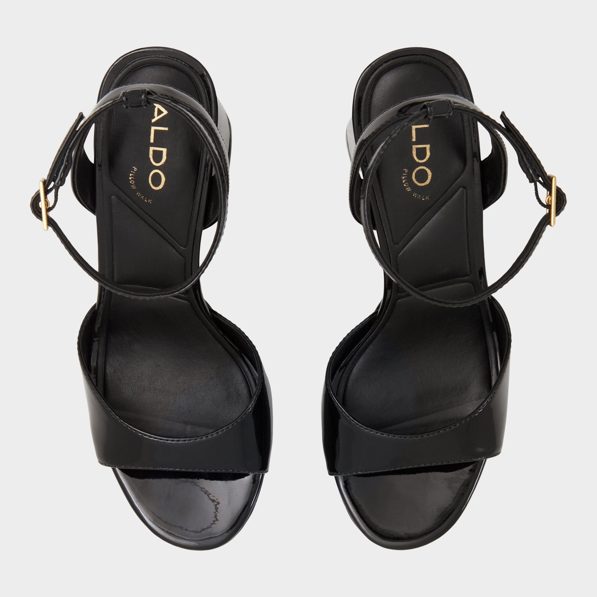 Aldo Valoria Black Women's Platform sandals - Strappy heeled sandal, Platform
