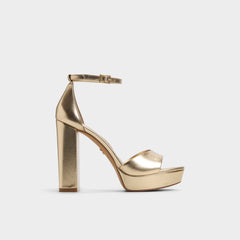 Aldo Enaegyn 2.0 in Gold - Strappy heeled sandal, Platform