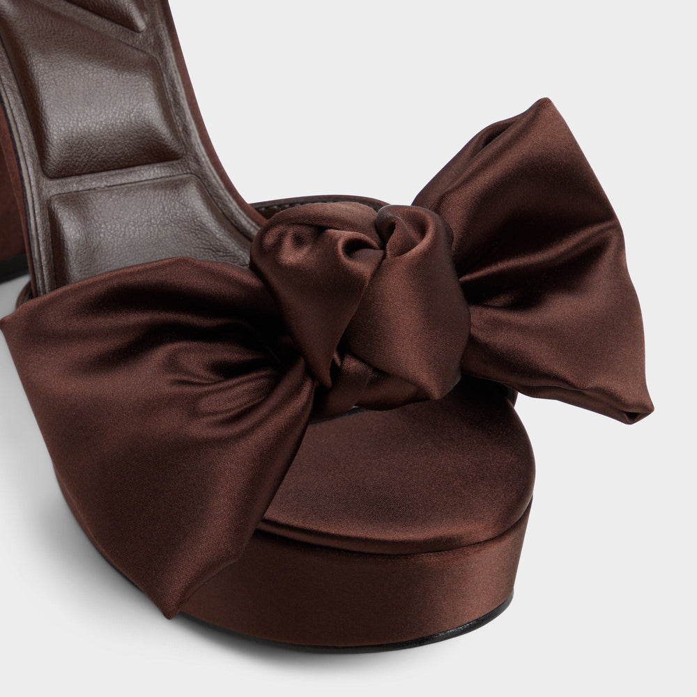 Aldo Luscious in Dark Brown - Strappy heeled sandal, Platform