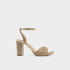 Aldo Alluring Champagne Women's Strappy sandals - Strappy heeled sandal, Platform