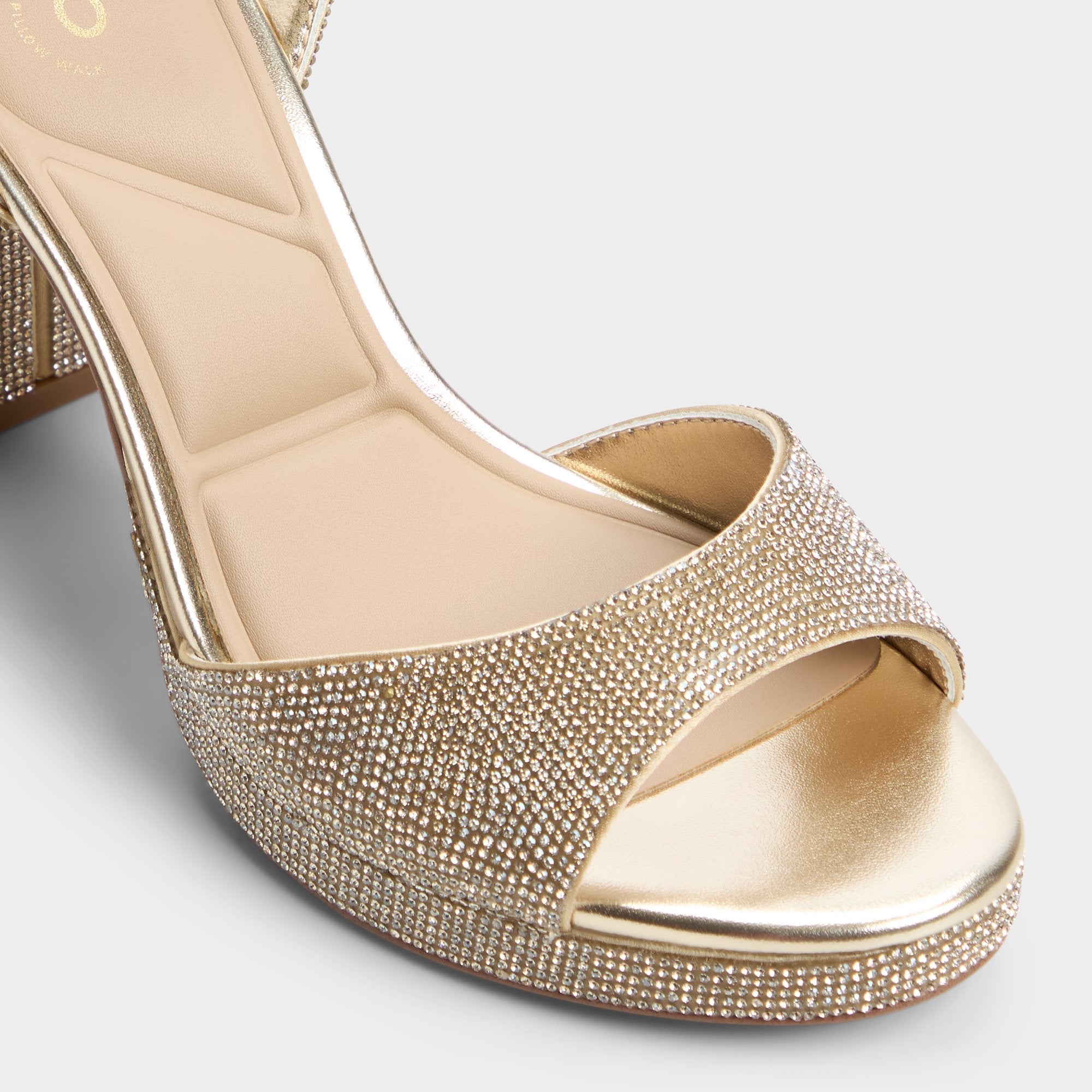 Aldo Alluring Champagne Women's Strappy sandals - Strappy heeled sandal, Platform