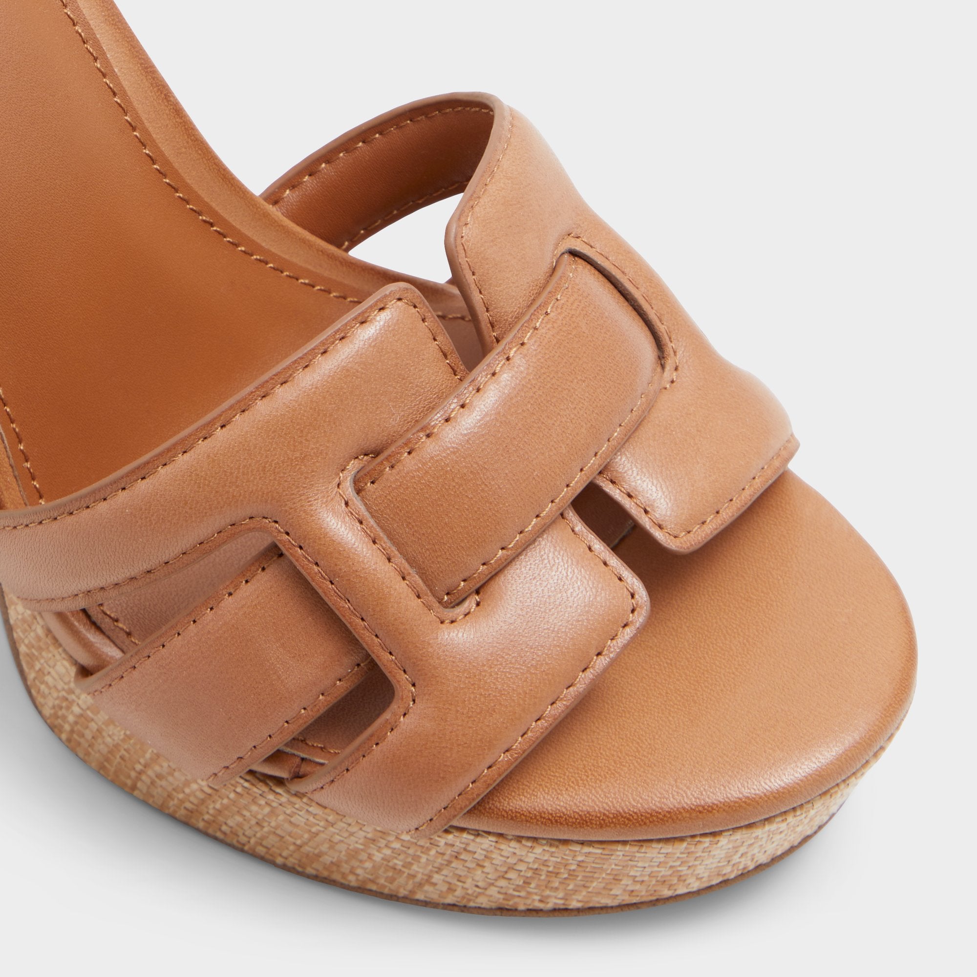 Aldo Valaberel Medium Brown Women's Platform sandals - Strappy heeled sandal, Platform