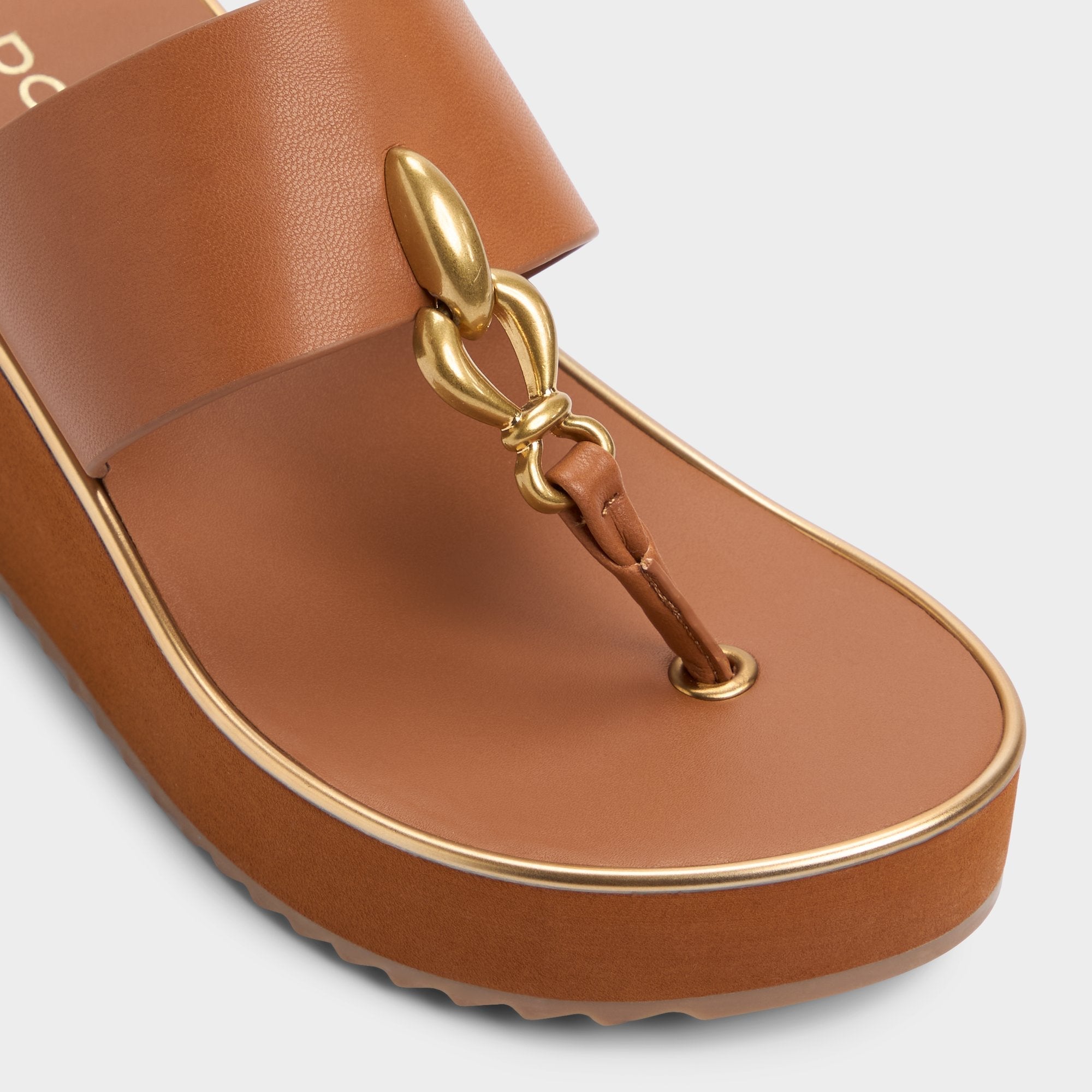 Aldo Penelopy Medium Brown Women's Platform sandals - Wedge sandal, Wedge heel