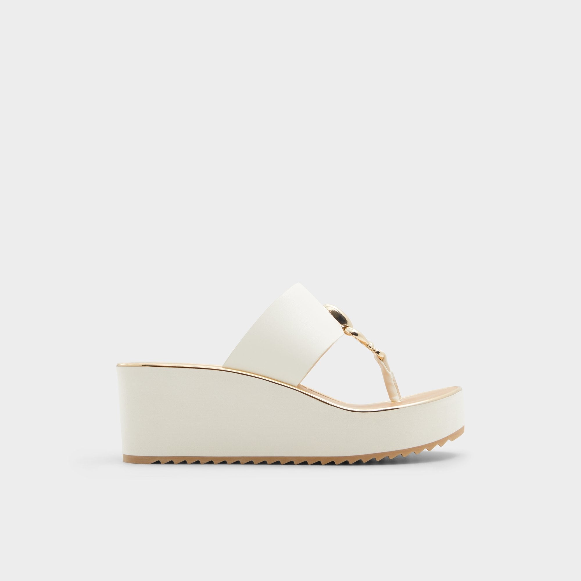 Aldo Penelopy White Women's Wedges - Wedge sandal, Wedge heel