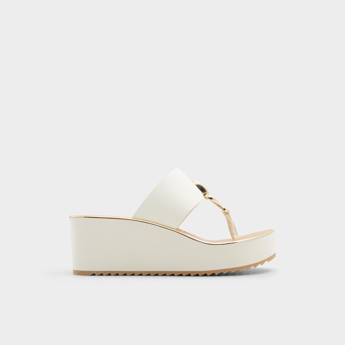 Aldo Penelopy White Women's Wedges - Wedge sandal, Wedge heel