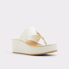 Aldo Penelopy White Women's Wedges - Wedge sandal, Wedge heel