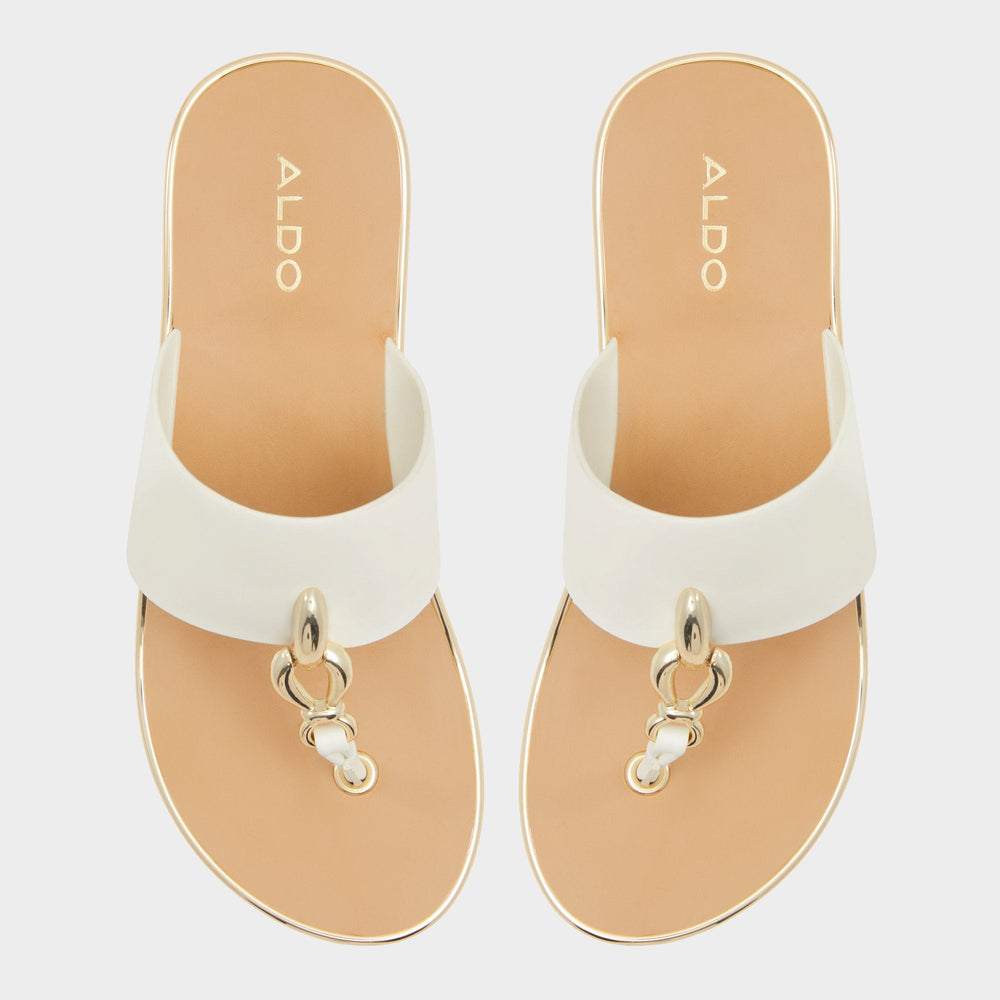 Aldo Penelopy White Women's Wedges - Wedge sandal, Wedge heel