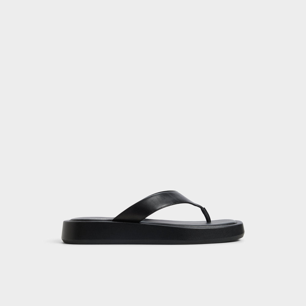 Aldo Grettle Black Women's Flats - Flip flop, Flatform