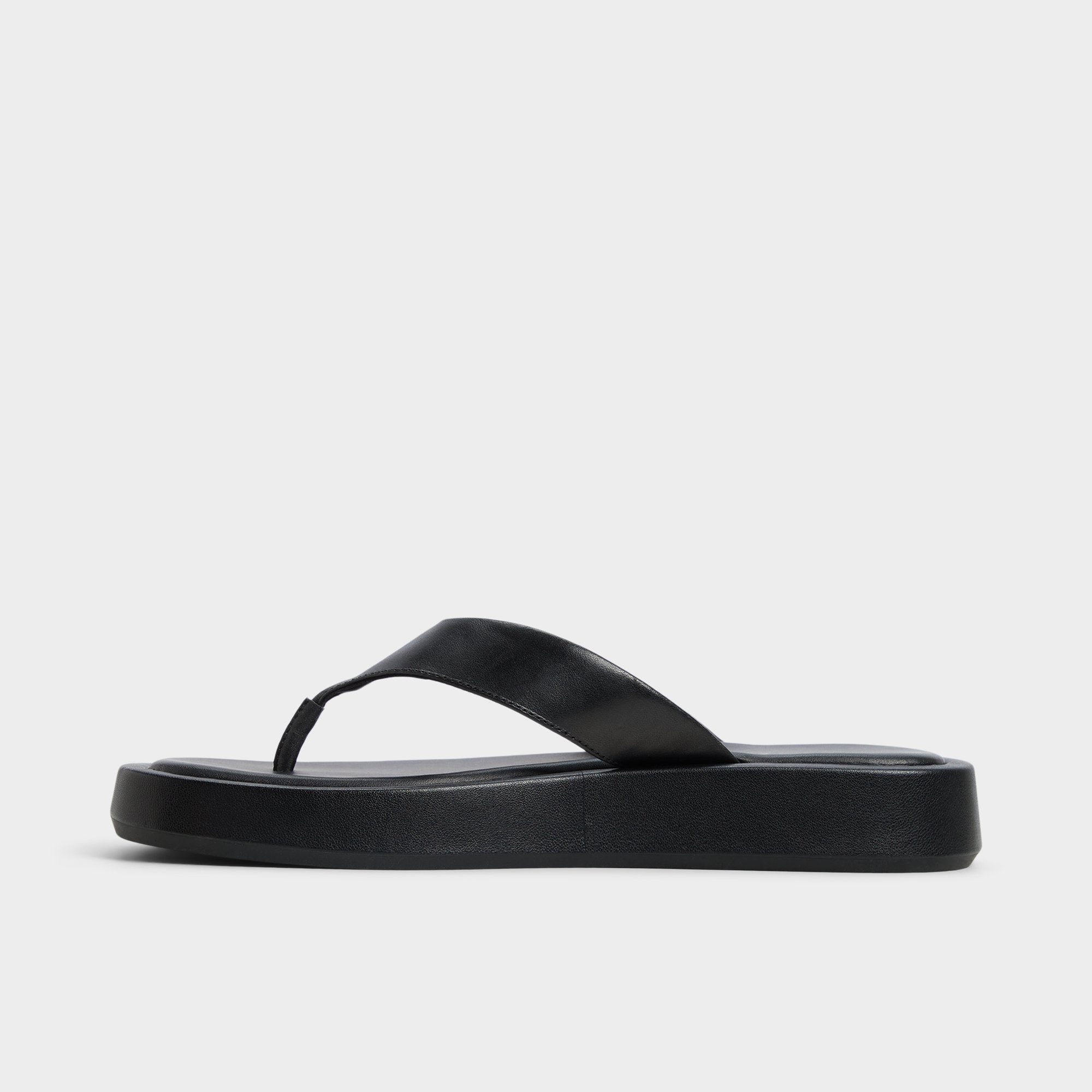 Aldo Grettle Black Women's Flats - Flip flop, Flatform