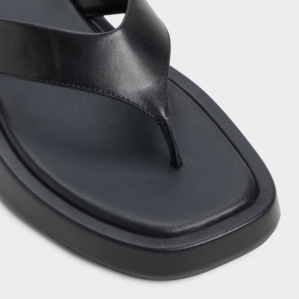 Aldo Grettle Black Women's Flats - Flip flop, Flatform