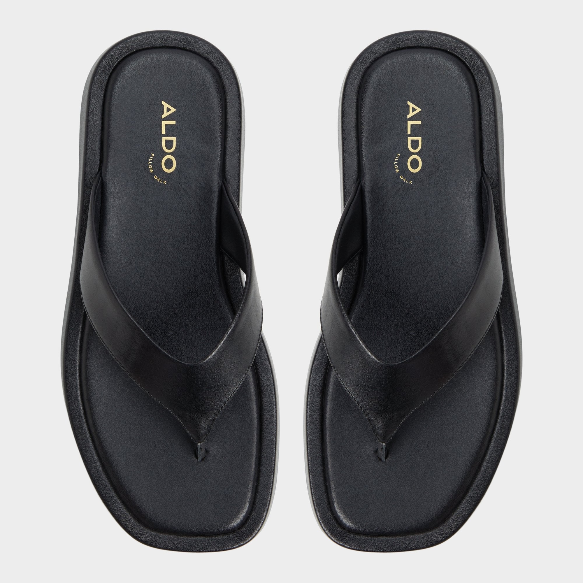 Aldo Grettle Black Women's Flats - Flip flop, Flatform