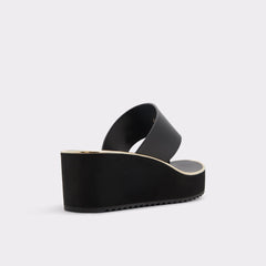 Aldo Penelopy Black Women's Wedges - Wedge sandal, Wedge heel