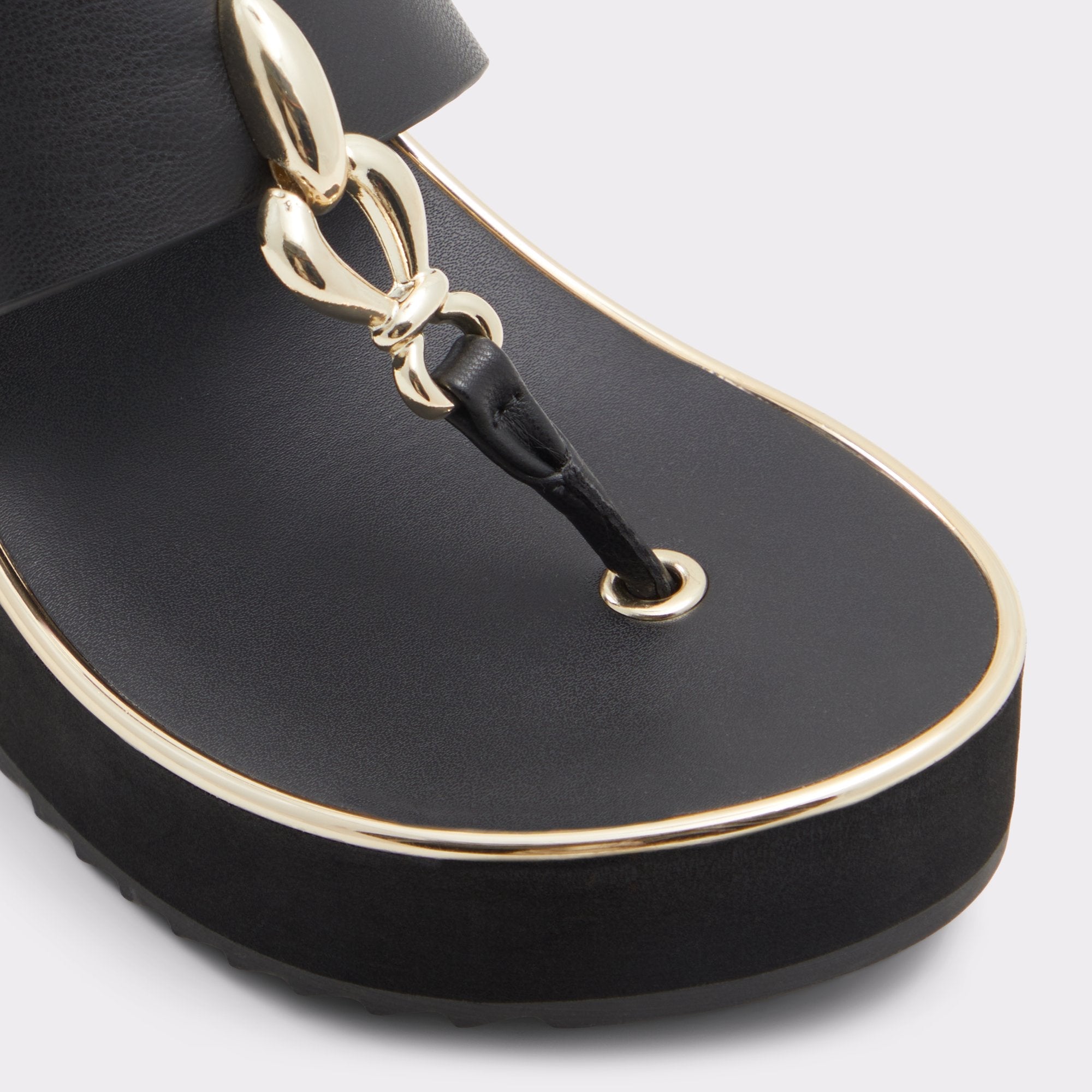 Aldo Penelopy Black Women's Wedges - Wedge sandal, Wedge heel