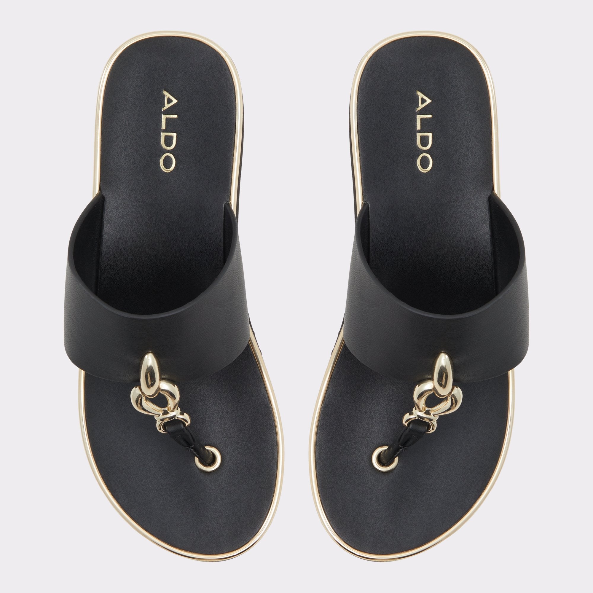 Aldo Penelopy Black Women's Wedges - Wedge sandal, Wedge heel