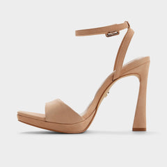 Aldo Ivette in Medium Beige - Strappy heeled sandal, Platform