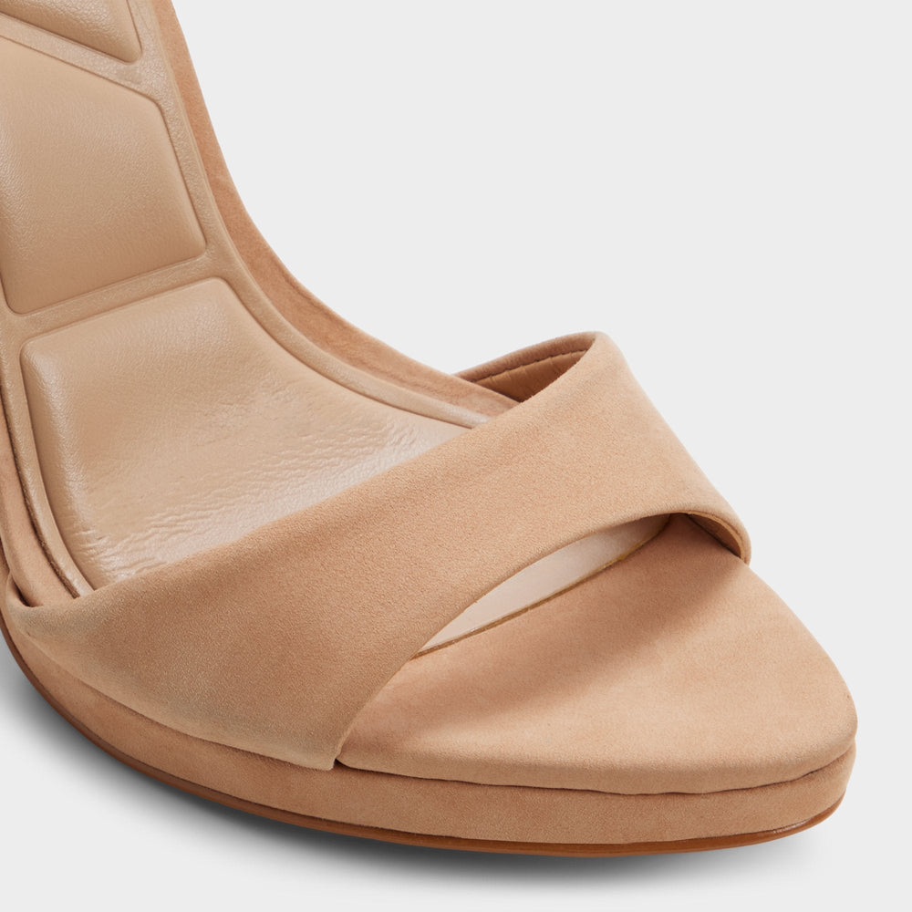 Aldo Ivette in Medium Beige - Strappy heeled sandal, Platform