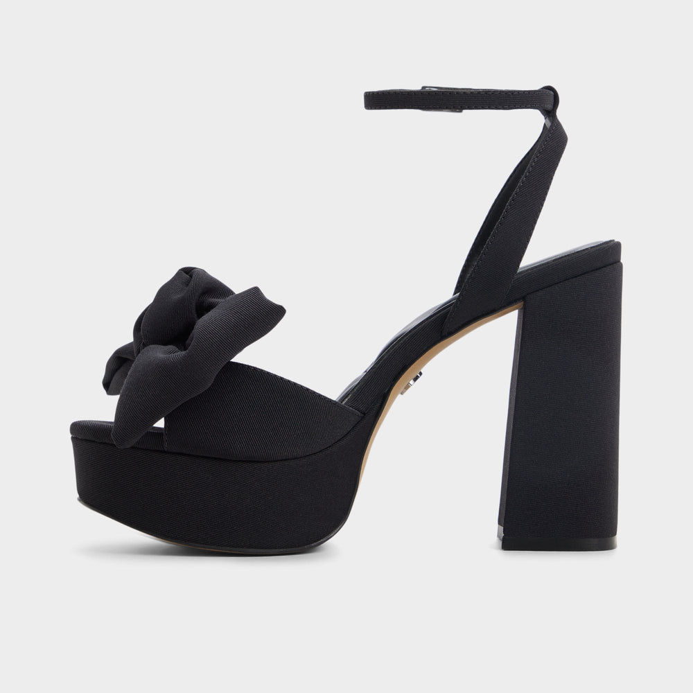 Aldo Luscious in Black 14154112 - Strappy heeled sandal, Platform