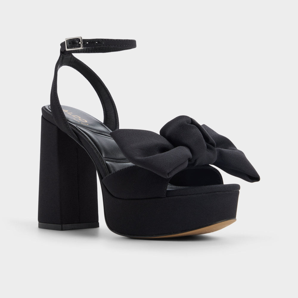 Aldo Luscious in Black 14154112 - Strappy heeled sandal, Platform