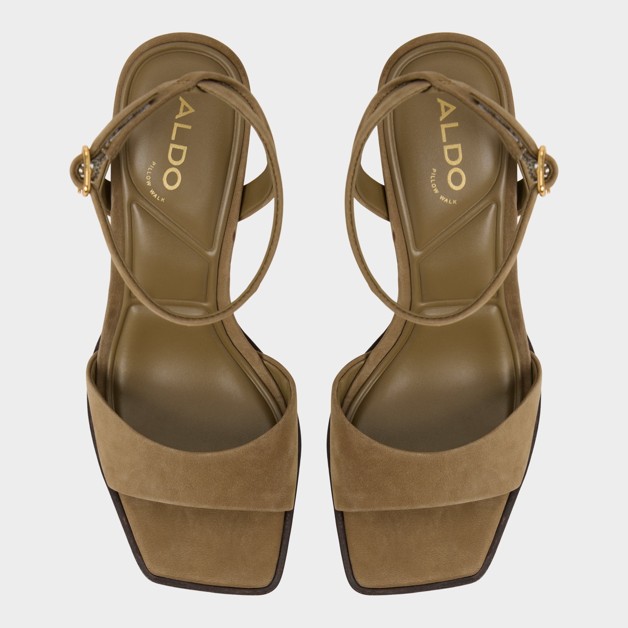 Aldo Lothon in Other Green - Strappy heeled sandal, Platform