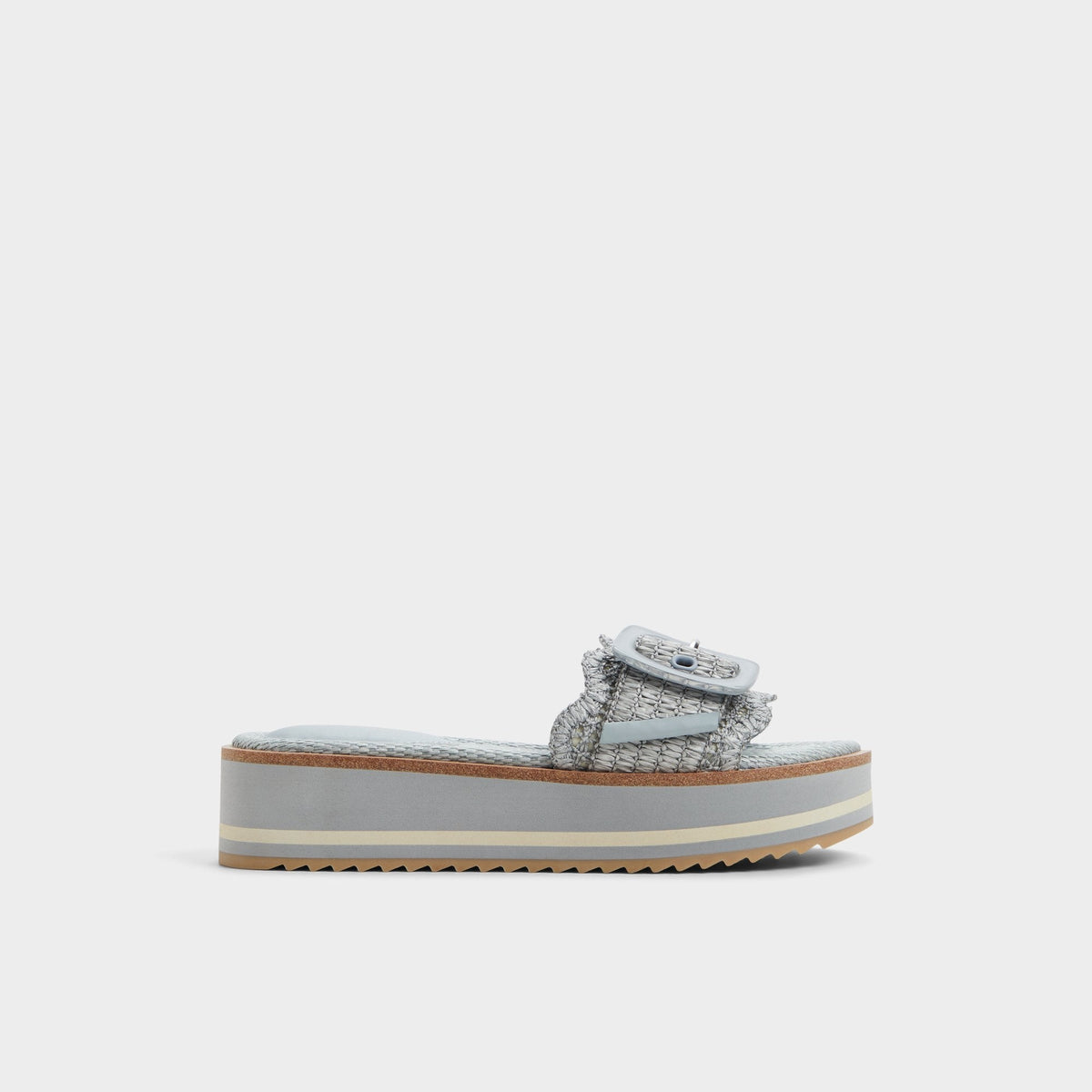 Aldo Wavynelly Other Blue Women's Flats - Slide sandal, Platform