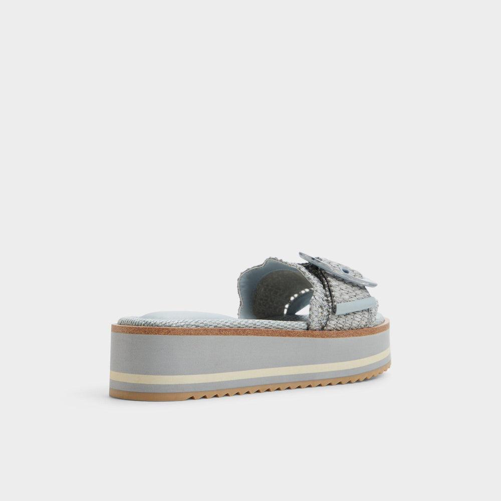 Aldo Wavynelly Other Blue Women's Flats - Slide sandal, Platform