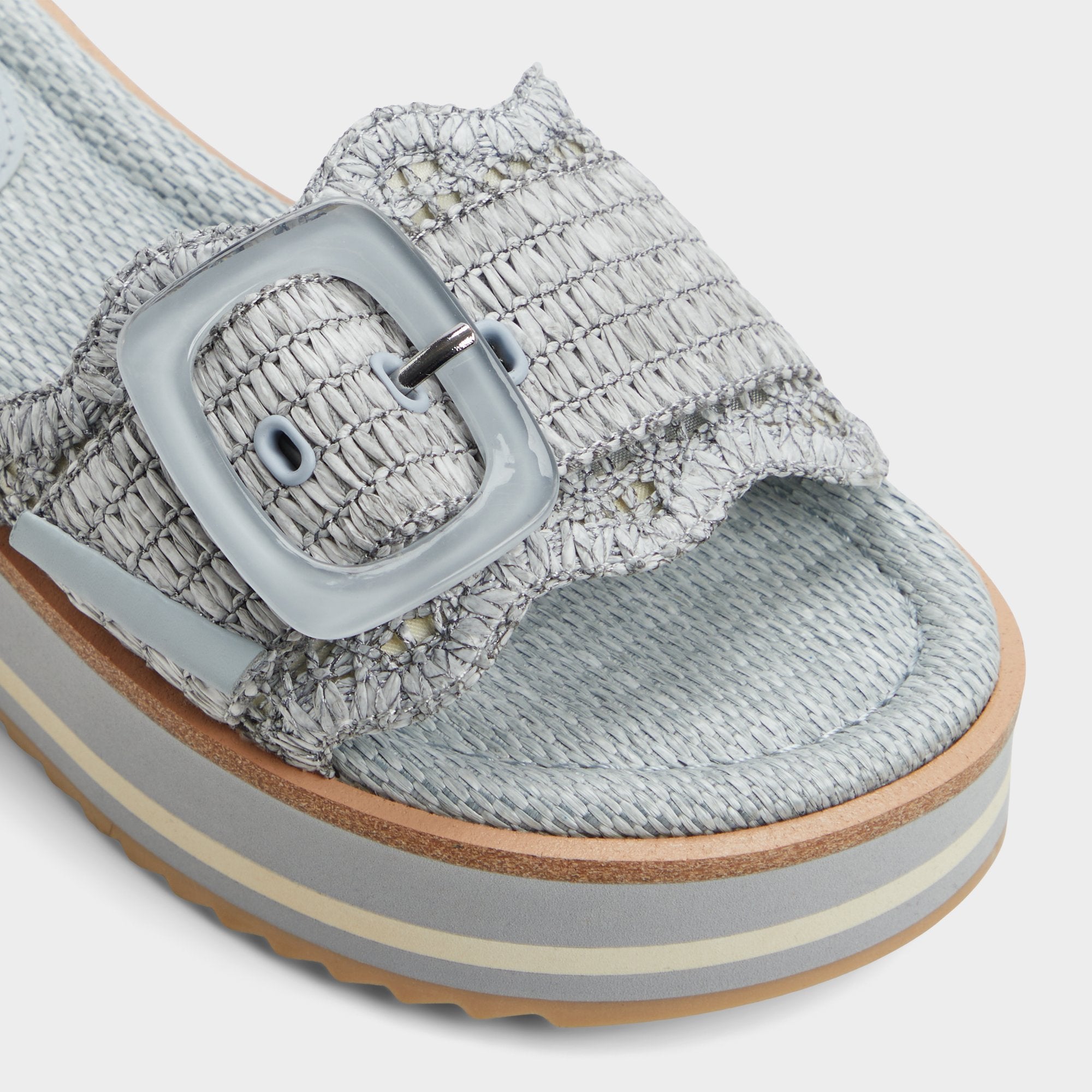 Aldo Wavynelly Other Blue Women's Flats - Slide sandal, Platform