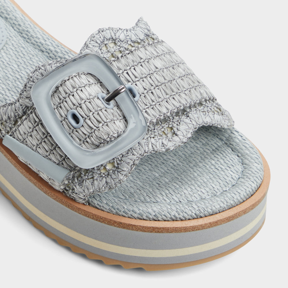 Aldo Wavynelly Other Blue Women's Flats - Slide sandal, Platform