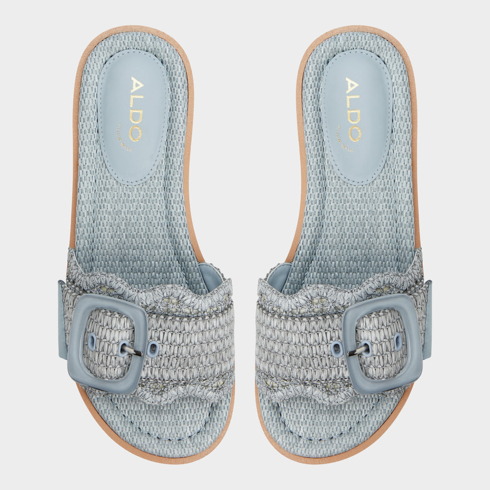 Aldo Wavynelly Other Blue Women's Flats - Slide sandal, Platform
