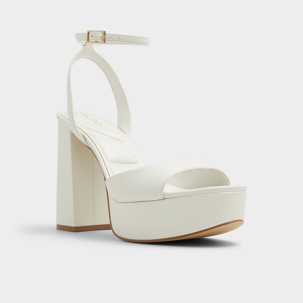 Aldo Valoria White Women's Platform sandals - Strappy heeled sandal
