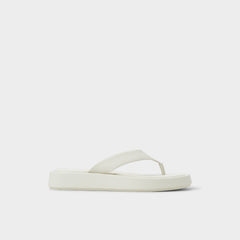 Aldo Grettle White/Bone Women's Flats - Flip flop, Flatform
