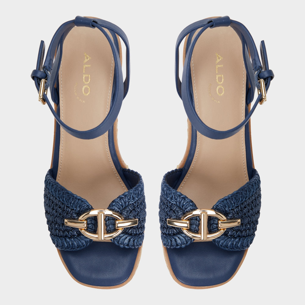 Aldo Ybylin Navy Women's Platform sandals - Wedge sandal