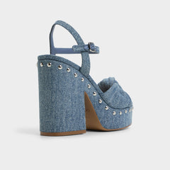 Aldo Ulialdan Blue Combo Women's Platform sandals - Strappy heeled sandal