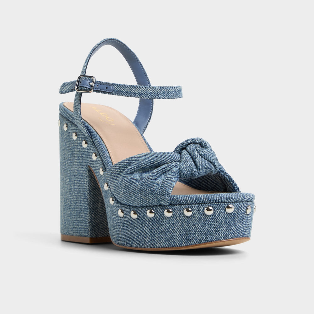 Aldo Ulialdan Blue Combo Women's Platform sandals - Strappy heeled sandal