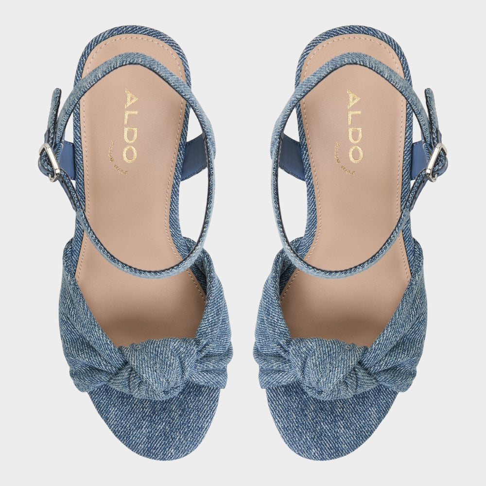 Aldo Ulialdan Blue Combo Women's Platform sandals - Strappy heeled sandal